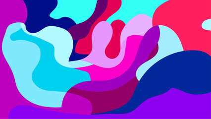 Colorful abstract shape design background
