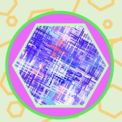 abstract background with colorful circles