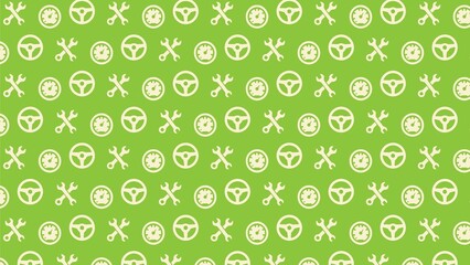 Vector seamless car automobiles parts pattern