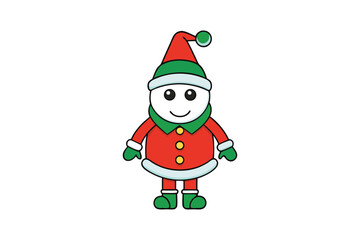 Holly Cartoon Christmas Vector Design 