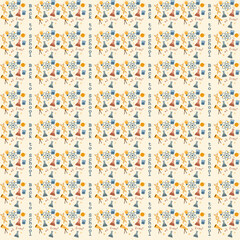 seamless pattern with colorful science and back to school text