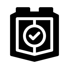 Shield glyph icon