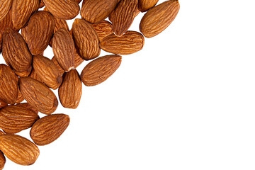 almond isolated on transparent background