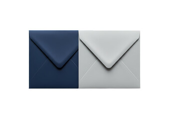 Elegant Navy Blue and Gray Envelopes:  Perfect for Correspondence & Branding