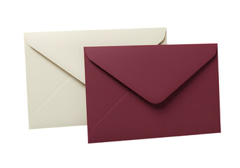 Elegant Envelopes: Burgundy & Cream Invitation Design