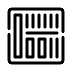 Barcode line icon