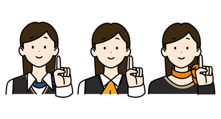 受付の女性2_ポイント