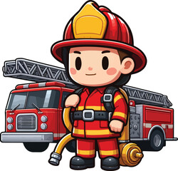 Obraz premium kind of firefighter 