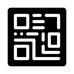 QR code glyph icon