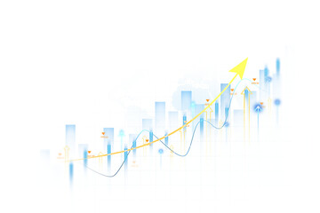 Trade business analytics graph and financial chart.	
Transparent or png stock market investment trading graph growth.