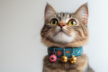 Cat with Collar and Bells
