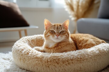 Cat in a Cat Bed
