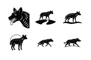 Hyenas different activities