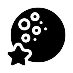 Moon glyph icon