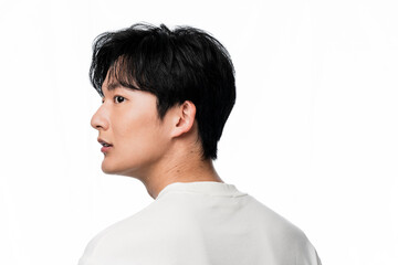若い日本人男性のビューティーポートレート