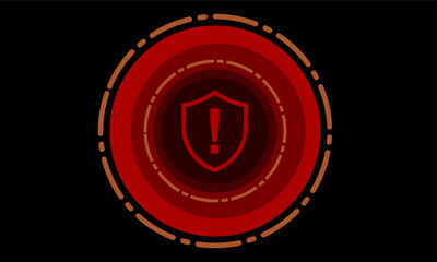 Break internet digital security alert or hacking technology concept for business background presentation