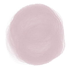 Dark beige blush stain shape. Soft pastel skin tone sample.