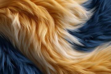Wool texture Blue yellow gold