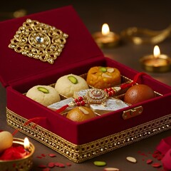 Luxurious Diwali Sweets Gift Box Festive Indian Mithai Assortment