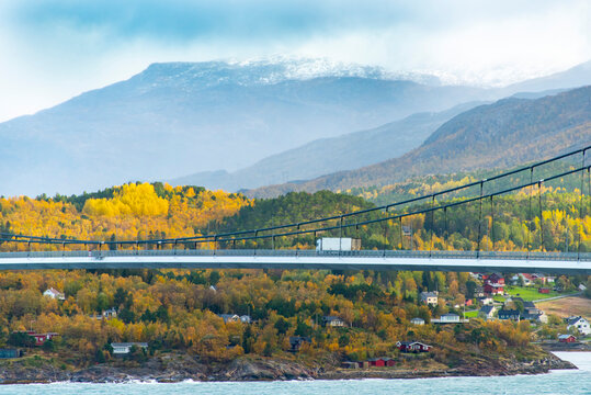 Halogaland Bridge in Narvik - Norway