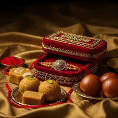Raksha Bandhan Festive Sweets Rakhi and Traditional Gifts