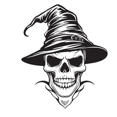 skull with hat and sunglasses