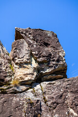 rocks in the mountains
