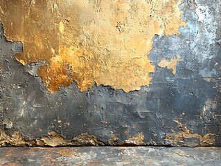 "Weathered Wall with Peeling Paint"