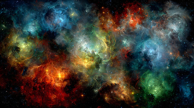 fog digitally generated with dynamic texture swirls and glimmering overlays