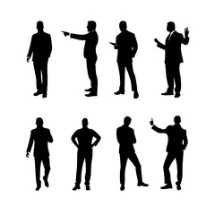 set of business people