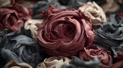 of digital ink, glitches, and swirling layered textures