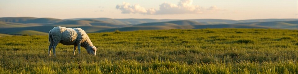 Obraz premium sheep in the field