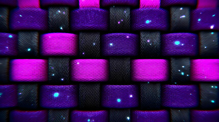 fiber texture with high saturation color overlays and digital noise