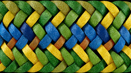 fiber texture with high saturation color overlays and digital noise