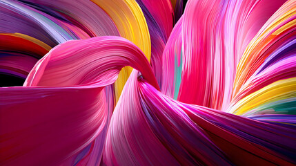 ocean of colors crashing against layered abstract wave textures