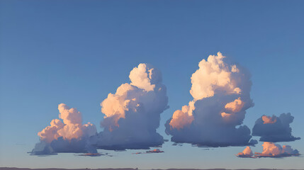 clouds layered with randomized brush textures and glimmering digital particles