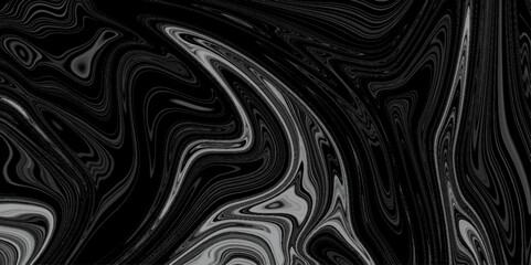 The texture of black and white marble pattern modern style Liquid background. gray marble pattern texture natural background. Paper with soft waves and white fabric liquid metallic art paint texture.