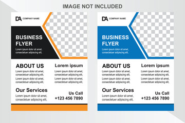 A bundle of 2 A4 flyer templates, modern design, suitable for creative professional businesses