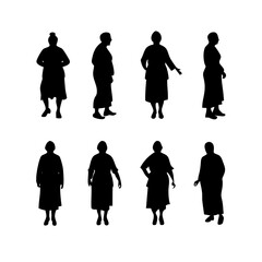 silhouettes of people