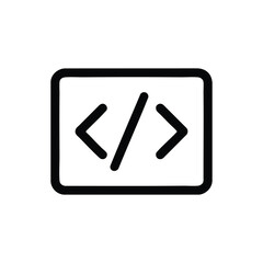 HTML Tag Markup Language Icon Vector