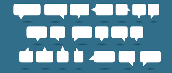 Set of speech bubbles Short Phrases. Cartoon Vector illustration. Isolated on transparent background. Hand draw style, dialog clouds.