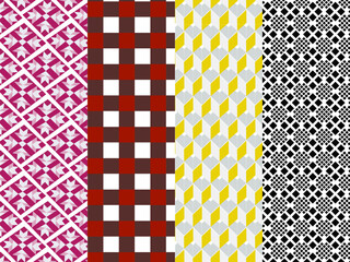 Minimal Flat Floral Pattern with Daisy and Leaf Elements – Perfect for Baby Clothing or Stationery

