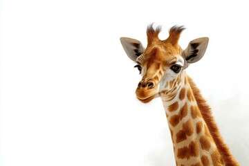 Obraz premium Closeup Portrait of a Baby Giraffe