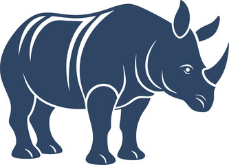 rhino cartoon isolated