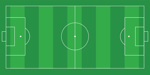 Football field. Football field lines style. Black field and stadium outline scheme on white background. eps10
