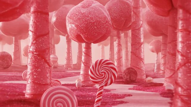 Candy lollipop land background