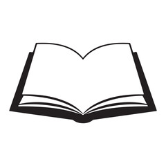 Open Book icon vector isolated on white background