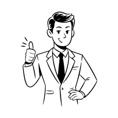 businessman cartoon character