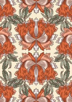 ornemental floral pattern