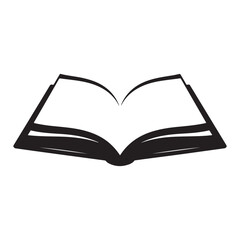 Open Book icon vector isolated on white background